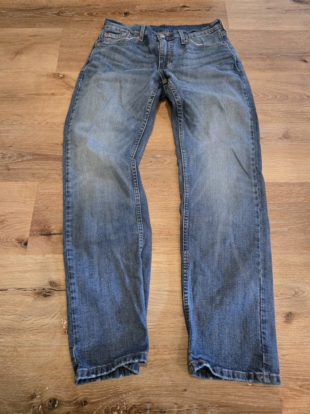 Levi's medium blue straight jeans